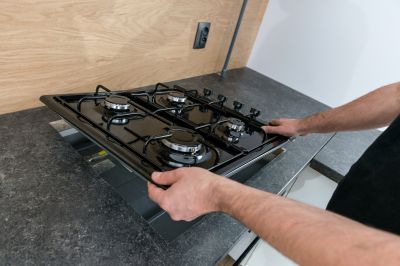 Professional Propane Cooktop Setup
