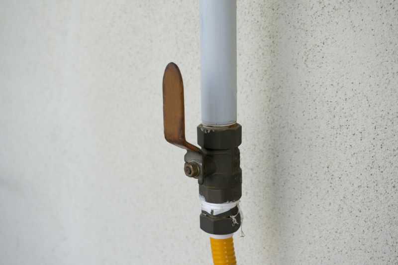 Detailed Gas Line Connection
